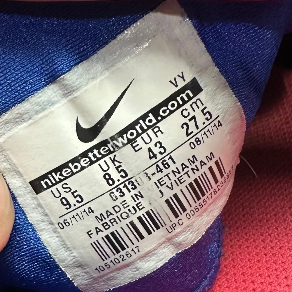 Nike Stefan Janoski Max Game Royal Hyper Punch Men's Sz 9.5 Shoes 631303-461